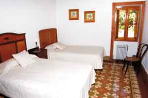 Gran Canaria Nord Finca Pelibuey. Das Schlafzimmer mit Einzelbetten