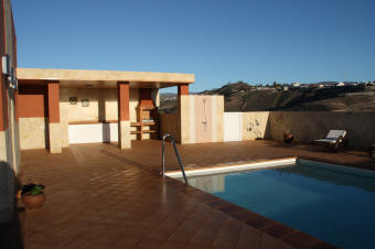 Gran Canaria - Maspalomas - Ferienhaus Villa Los Azules - Terrasse und Pool
