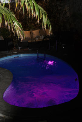 Gran Canaria Ferienhaus - Pool bei Nacht