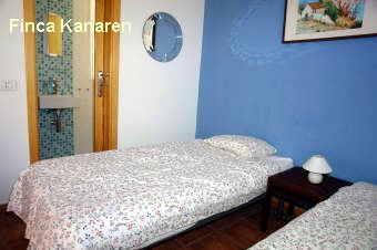 Puerto de la Aldea - Ferienwohnung - Schlafzimmer mit Einzelbetten