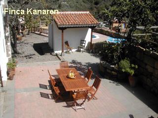 Landhaus Los Lavaderos - Zentral Gran Canaria - Blick in den Garten