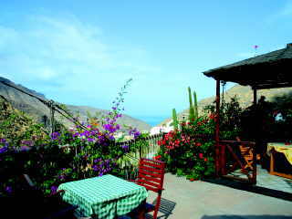 Finca Las Rosas Gran Canaria West. Eine Terrasse
