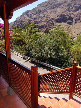 La Gomera Ferienhaus Fota. Ausblick von der Terrasse