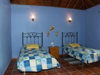 La Palma Ferienhaus Abora Das Schlafzimmer