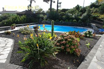 La Palma - Ferienhaus mit Pool - Tres Pinos - Garten