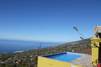 Ferienhaus La Palma West - Emilia - Pool mit Ausblick