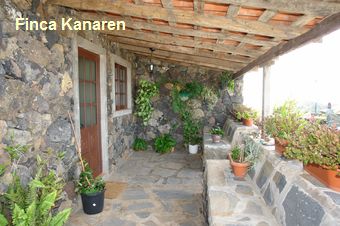 Ferienhaus Casa Roberto - Las Manchas - La Palma West - Ueberdachte Terrasse